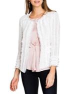 Nic+zoe Long -sleeve Frayed Cardigan