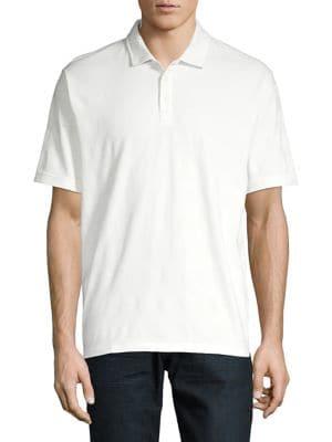 Black Brown Textured Stripe Classic Short-sleeve Cotton Polo