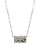 Lonna & Lilly Envelope Crystal Pendant Necklace