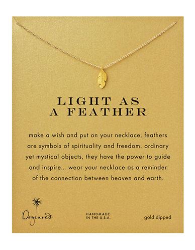 Dogeared Feather Charm Necklace
