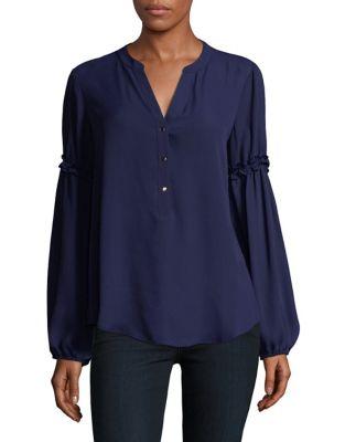 Ivanka Trump Ruffle Peasant Top