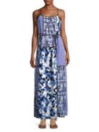 Jones New York Patchwork Maxi Dress