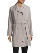 Eliza J Double-breasted Trench Coat
