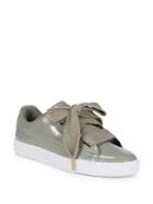 Puma Basket Heart Patent Leather Sneakers