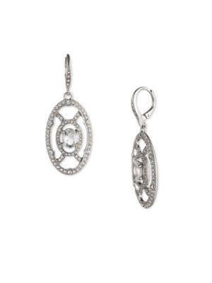 Jenny Packham Crystal Openwork Drop Earrings