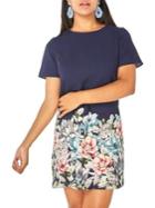 Dorothy Perkins Floral Placement Shift Dress