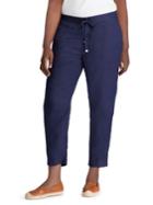 Lauren Ralph Lauren Plus Mid-rise Linen Straight Pants