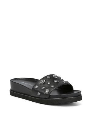 Donald J Pliner Cailo Leather Slides