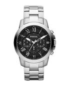 Fossil Mens Grant Chronograph Stainless Steel Watch