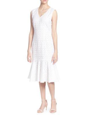 Catherine Catherine Malandrino Suz Eyelet Midi Dress