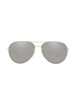 Michael Kors Sporty Abilene 60mm Aviator Sunglasses