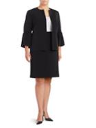 Nipon Boutique Bell-sleeve Stretch Crepe Jacket