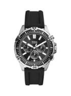Fossil Garrett Stainless Steel & Silicone-strap Chronograph Watch