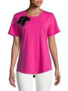 Imnyc Isaac Mizrahi Grosgrain Bow Tee