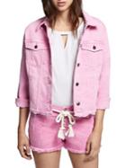 Sanctuary Frayed Hem Denim Jacket