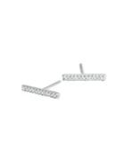 Adina Reyter Core Sterling Silver & Diamond Bar Earrings