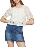 Bcbgeneration Daisy Lace Cropped Top