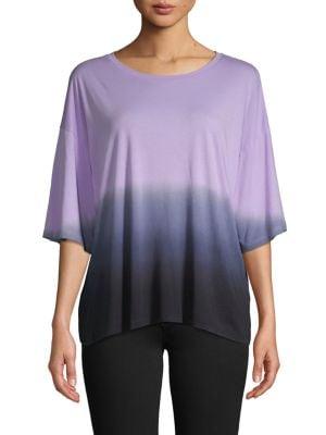 Askya Dip-dye Cotton-blend Tee