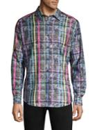 Robert Graham Augustine Plaid Graphic Long-sleeve Shirt