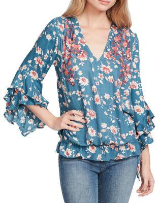 Jessica Simpson Morina Floral Top