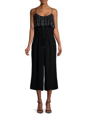 Michael Michael Kors Embellished Flounce Jumpsuit
