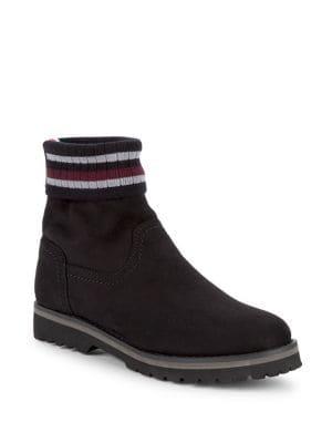 Tommy Hilfiger Striped Cuff Boots