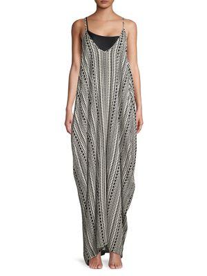 Elan Batik Print Maxi Bubble Dress