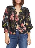 Bcbgmaxazria Rustic Grove Twist Front Blouse