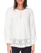 B Collection By Bobeau Lucie Embroidered Blouse