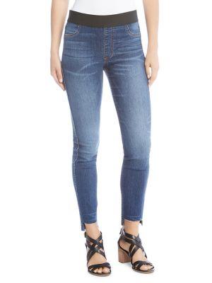 Karen Kane Step-hem Denim Jeggings