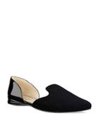 Nine West Shay Suede Cutout Smoking Flats