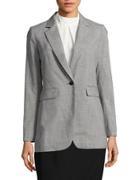 Calvin Klein One-buttoned Patterned Jacket