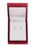 Lord & Taylor 14k White Gold & Diamond Basket Stud Earrings, 0.75 Tcw