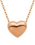 Lord & Taylor Puffed Heart Pendant Necklace