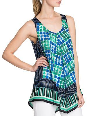 Nic+zoe Plus Deja Vu Printed Tank Top