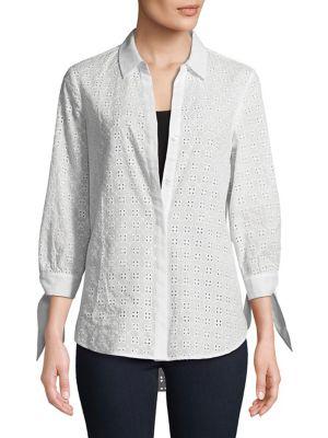 Imnyc Isaac Mizrahi Eyelet Cotton Tunic