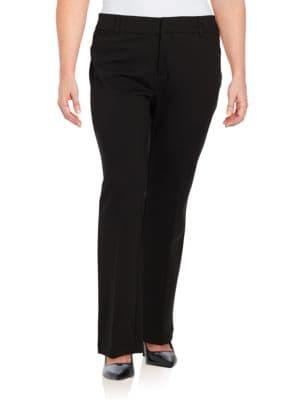 Lord & Taylor Plus Ponte Bootcut Pants