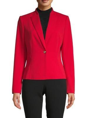 Calvin Klein Stretch Button-front Blazer