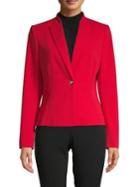 Calvin Klein Stretch Button-front Blazer