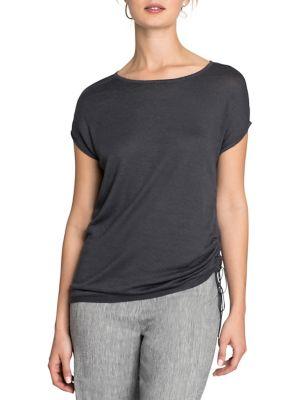 Nic+zoe Refreshing Lace-up Side Top