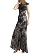Basix Capsleeve Lace Gown