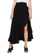1.state Ruffled Tie-front Maxi Skirt