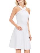 Vince Camuto Amalfi Breeze Crossover Front Fit-and-flare Dress