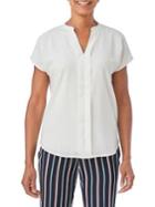 Olsen Cap-sleeve Dressy Tee