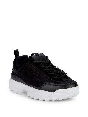 Fila Disruptor Ii Premium Velour Logo Sneakers