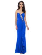Decode 1.8 Strapless Ruffle Gown