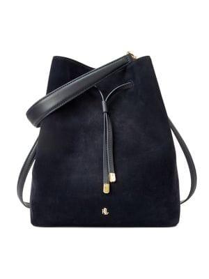 Lauren Ralph Lauren Medium Suede Drawstring Bag