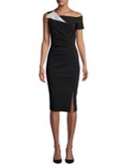 Chiara Boni La Petite Robe Ruched Off-the-shoulder Sheath Dress