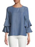 Beach Lunch Lounge Layered Bell-sleeve Top