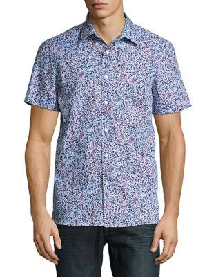 Perry Ellis Abstract Print Button-down Shirt